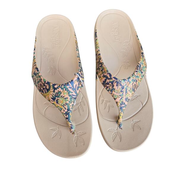 Alegria Ode Printed Recovery Thong Sandals Women's EU 41, US 10.5-11 - Picture 2 of 5